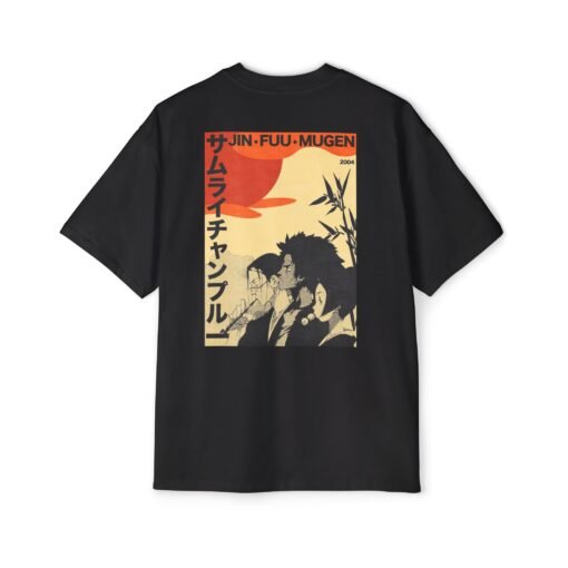 Oversized Tee [Back Print] – Samurai Champloo – Summer - Image 2