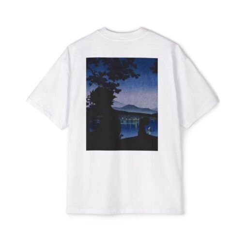 Oversized Tee [Back Print] – Samurai Champloo – Midnight Blue - Image 3