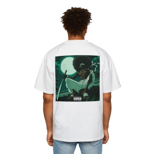 Oversized Tee [Back Print] – Afro Samurai - Alt Afro - Image 4
