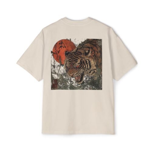 Oversized Tee [Back Print] – Tiger Moon - Image 5