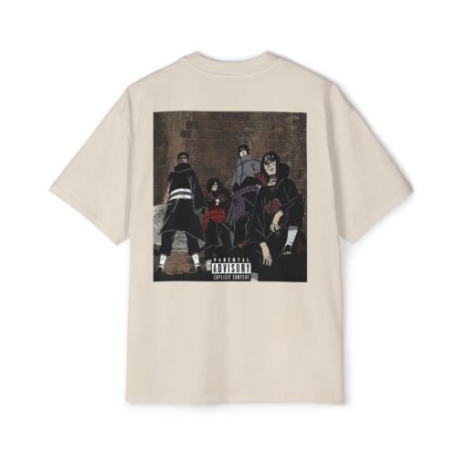 Oversized Tee [Back Print] – Naruto – Uchiwa - Image 5