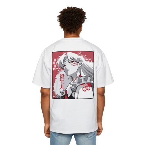 Oversized Tee [Back Print] - Inuyasha - Sesshomaru - Image 4