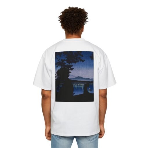 Oversized Tee [Back Print] – Samurai Champloo – Midnight Blue - Image 4