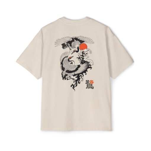 Oversized Tee [Back Print] – Bird - Image 3