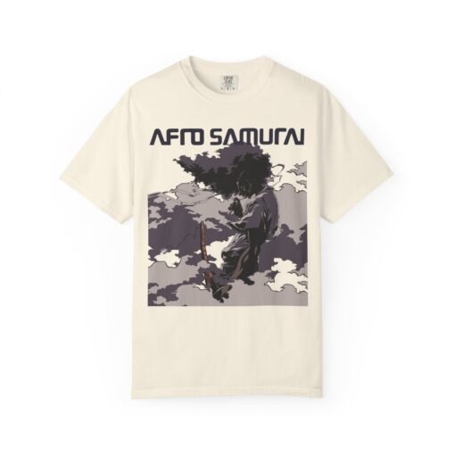 Regular Tee [Front Print] – Afro Samurai – Mist - Image 2