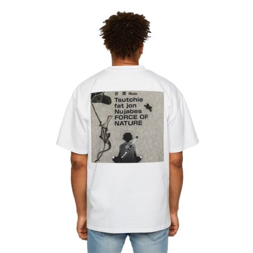 Oversized Tee [Back Print] – Samurai Champloo – Nujabes - Image 4