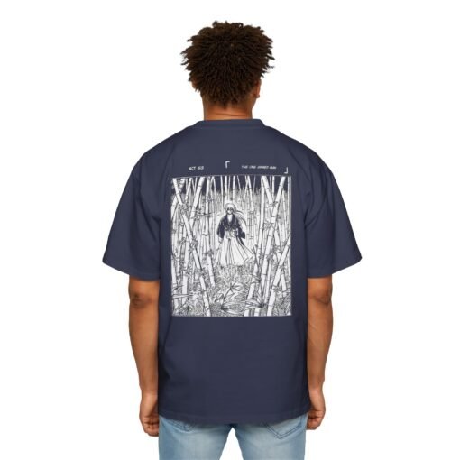 Oversized Tee [Back Print] – Kenshin – Bamboo - Image 10