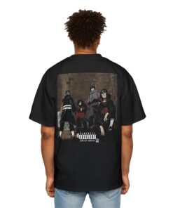 Oversized Tee [Back Print] – Naruto – Uchiwa