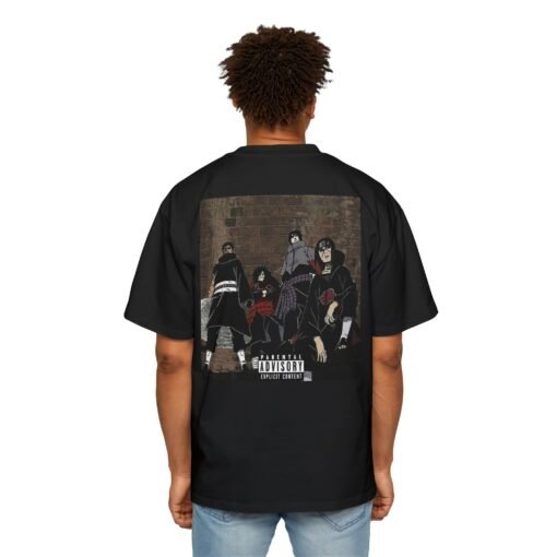 Oversized Tee [Back Print] – Naruto – Uchiwa