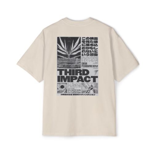 Oversized Tee [Back Print] – Evangelion – Third Impact - Image 5