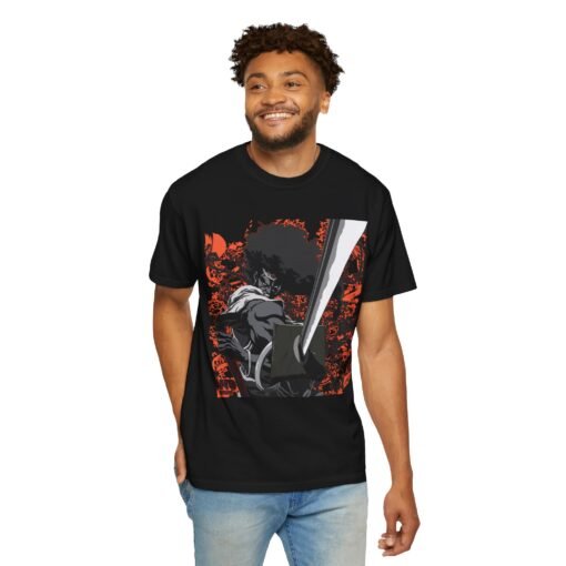 Regular Tee [Front Print] – Afro Samurai – Katana