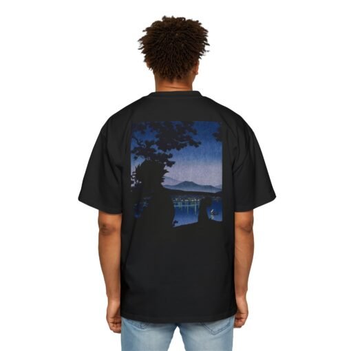 Oversized Tee [Back Print] – Samurai Champloo – Midnight Blue - Image 6