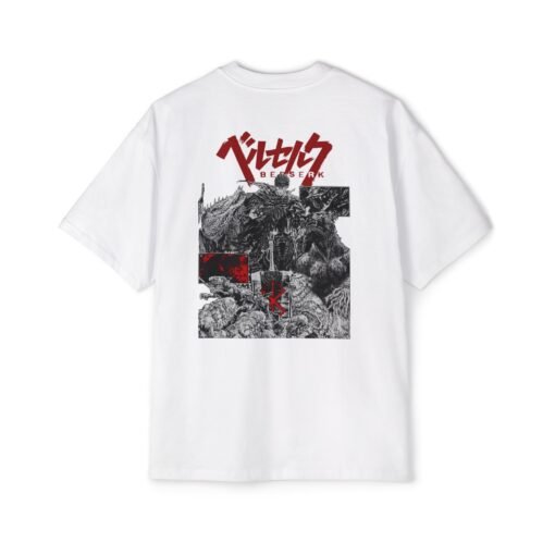 Oversized Tee [Back Print] – Berserk – War - Image 3
