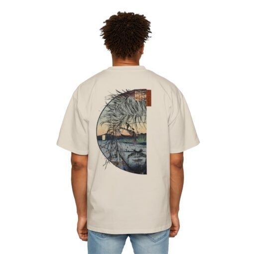 Oversized Tee [Back Print] – Vagabond – Portrait ukiyo-e - Image 7