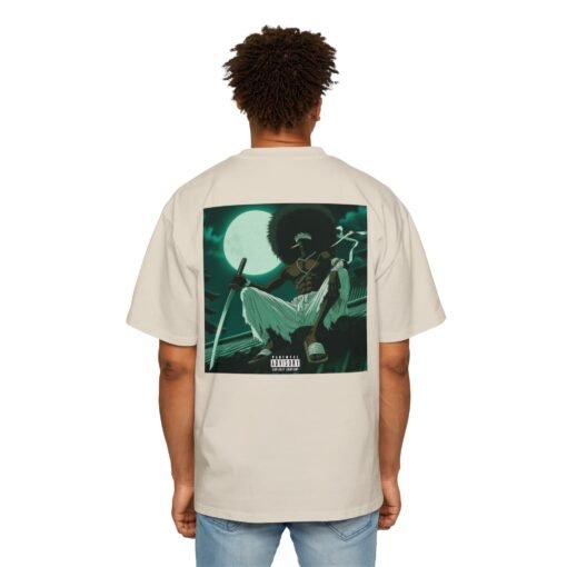 Oversized Tee [Back Print] – Afro Samurai - Alt Afro - Image 6