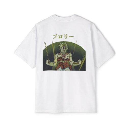 Oversized Tee [Back Print] – DBZ - Broly - Image 3