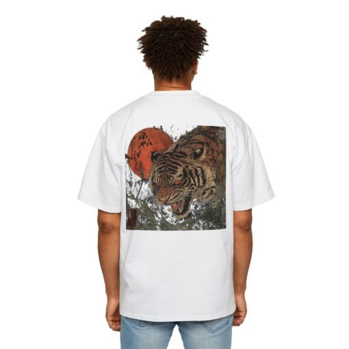 Oversized Tee [Back Print] – Tiger Moon - Image 4