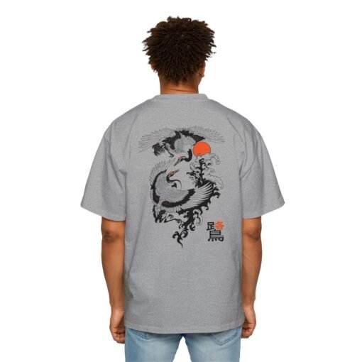 Oversized Tee [Back Print] – Bird - Image 6