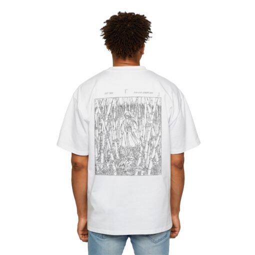 Oversized Tee [Back Print] – Kenshin – Bamboo - Image 4
