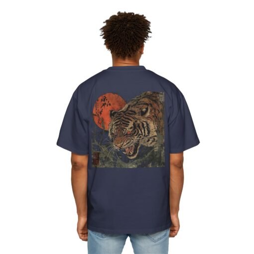 Oversized Tee [Back Print] – Tiger Moon - Image 10