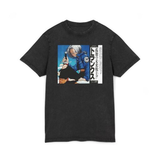 Washed Tee [Front Print] – DBZ – Trunks - Image 2