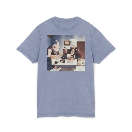 Washed Tee [Front Print] – DBZ – Chillin - Image 2