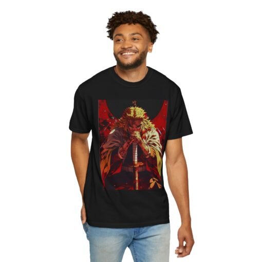Regular Tee [Front Print] - Demon Slayer - Rengoku