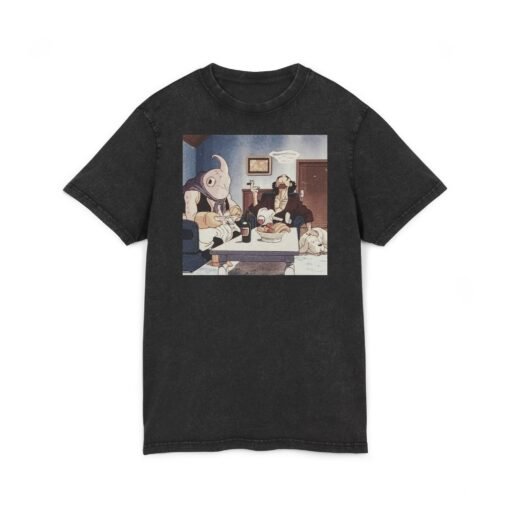 Washed Tee [Front Print] – DBZ – Chillin - Image 4