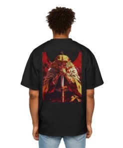 Oversized Tee [Back Print] - Demon Slayer - Rengoku