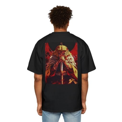 Oversized Tee [Back Print] - Demon Slayer - Rengoku