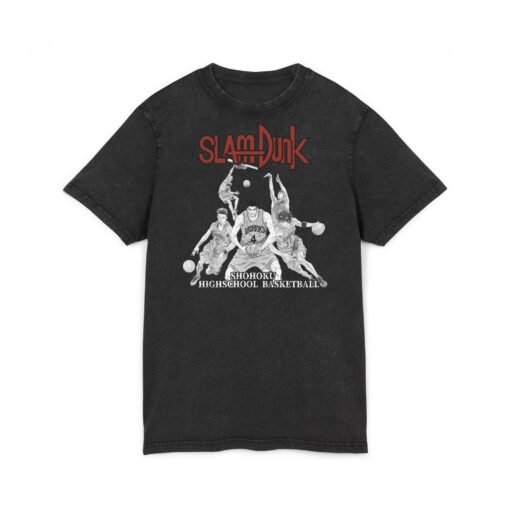 Washed Tee [Front Print] – Slam Dunk – Shohoku - Image 2