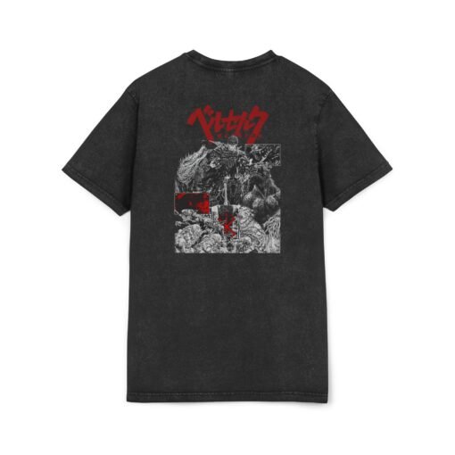 Washed Tee [Back Print] – Berserk – War - Image 3