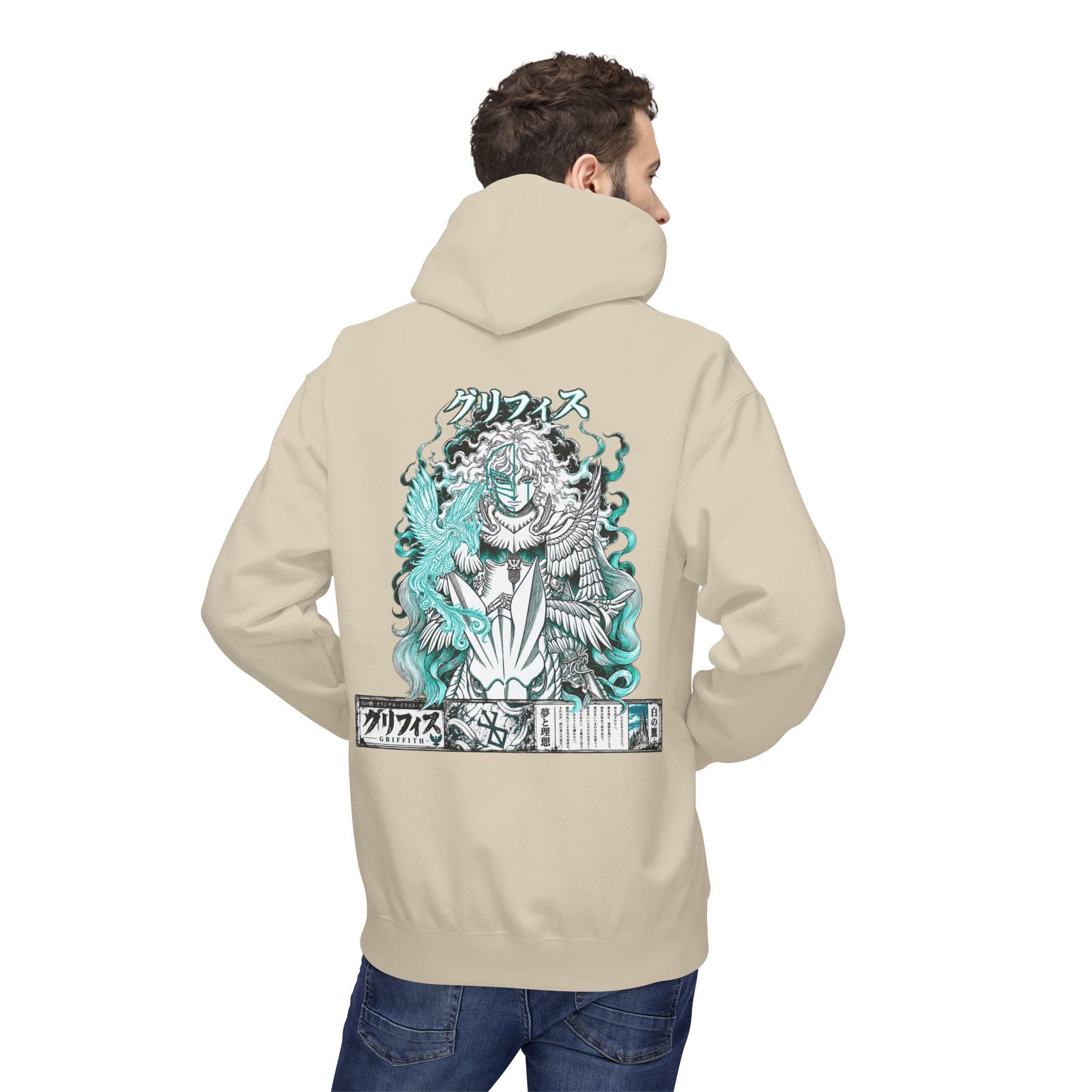 Hoodie – Berserk – Griffith White Hawk - Image 16