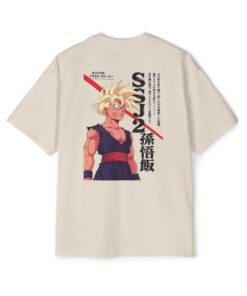 Oversized Tee [Back Print] – Dragon Ball Z – Gohan SSJ2 - Image 11