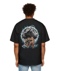 Oversized Tee [Back Print] – Dragon Ball Z – Bardock Oozaru - Image 11