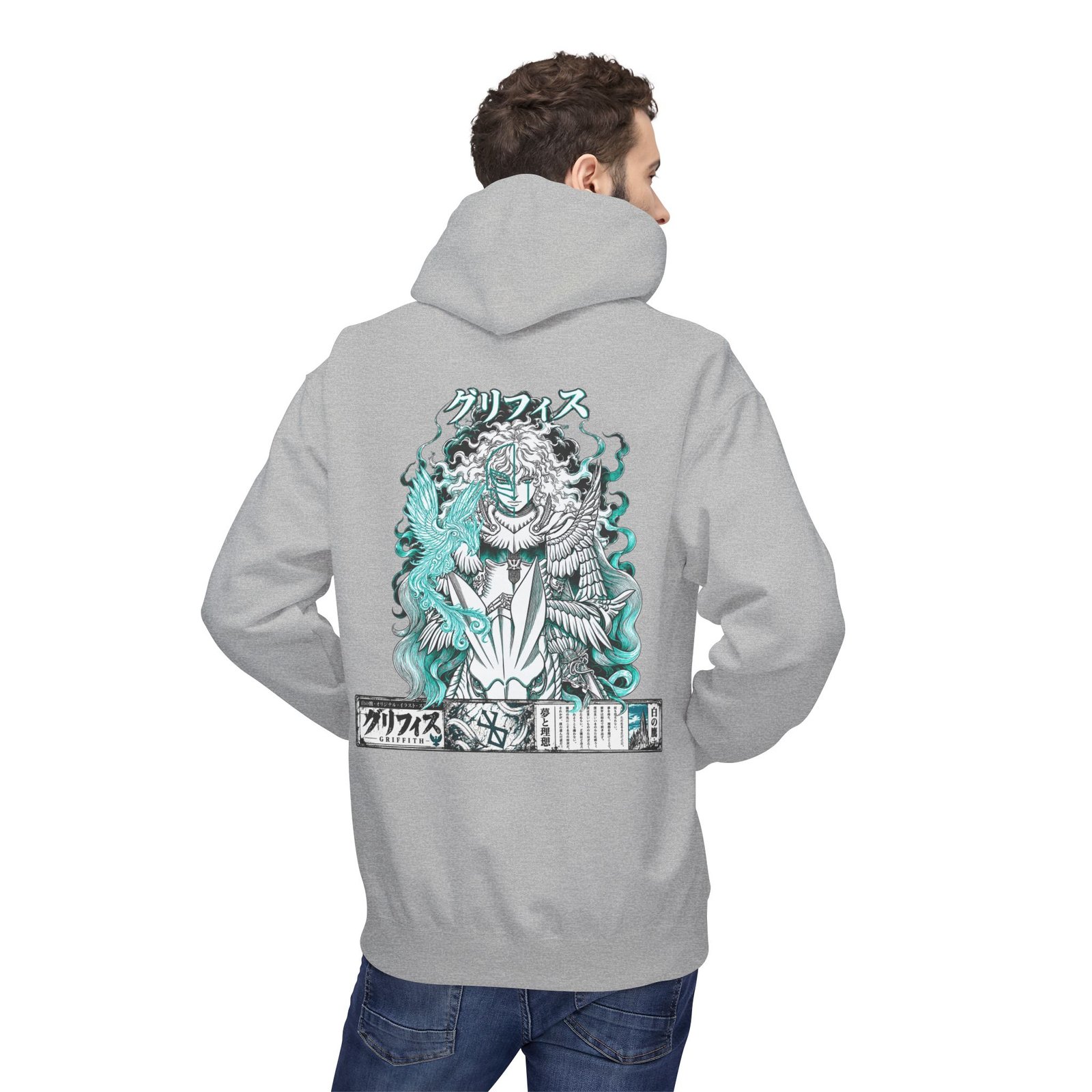 Hoodie – Berserk – Griffith White Hawk - Image 19