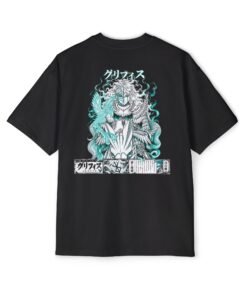 Oversized Tee [Back Print] – Berserk – Griffith White Hawk - Image 6