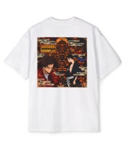 Oversized Tee [Back Print] – Samurai Champloo – Edo Vintage - Image 6