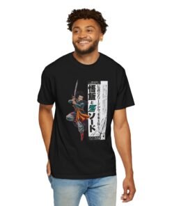 Regular Tee [Front Print] – DBZ – Mystic Gohan Z Sword - Image 14