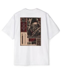 Oversized Tee [Back Print] – Berserk – Guts Mercenary - Image 4