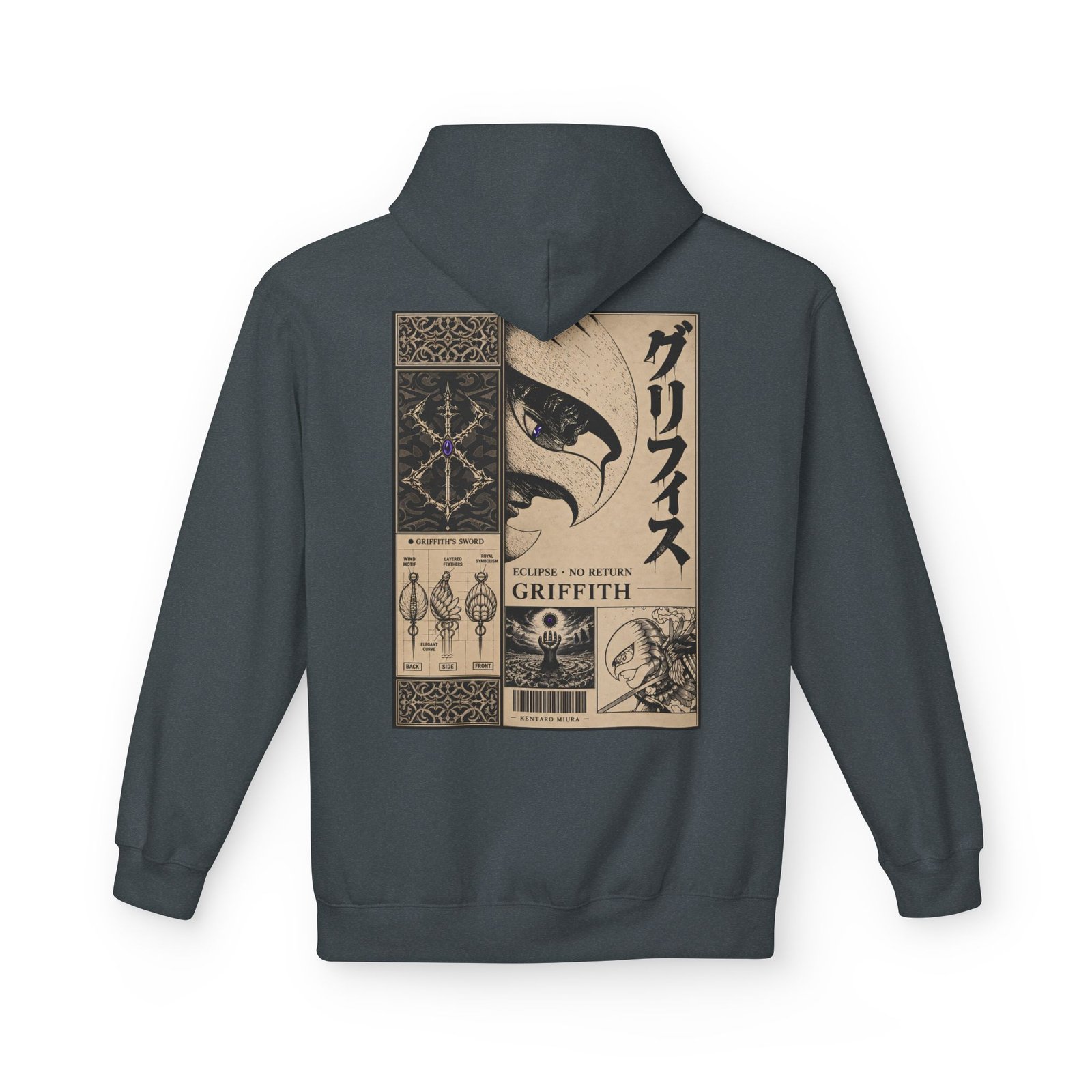 Hoodie – Berserk – Griffith Falcon Knight - Image 20