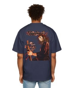 Oversized Tee [Back Print] – Vagabond – Crimson Ronin - Image 13