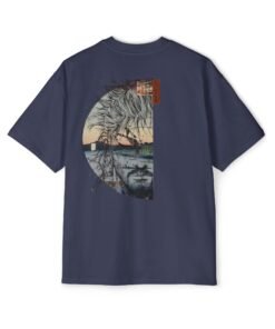 Alternative view of Oversized Tee [Back Print] – Vagabond – Ukiyo-e Reflection