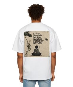 Oversized Tee [Back Print] – Samurai Champloo – Mugen Nujabes - Image 8