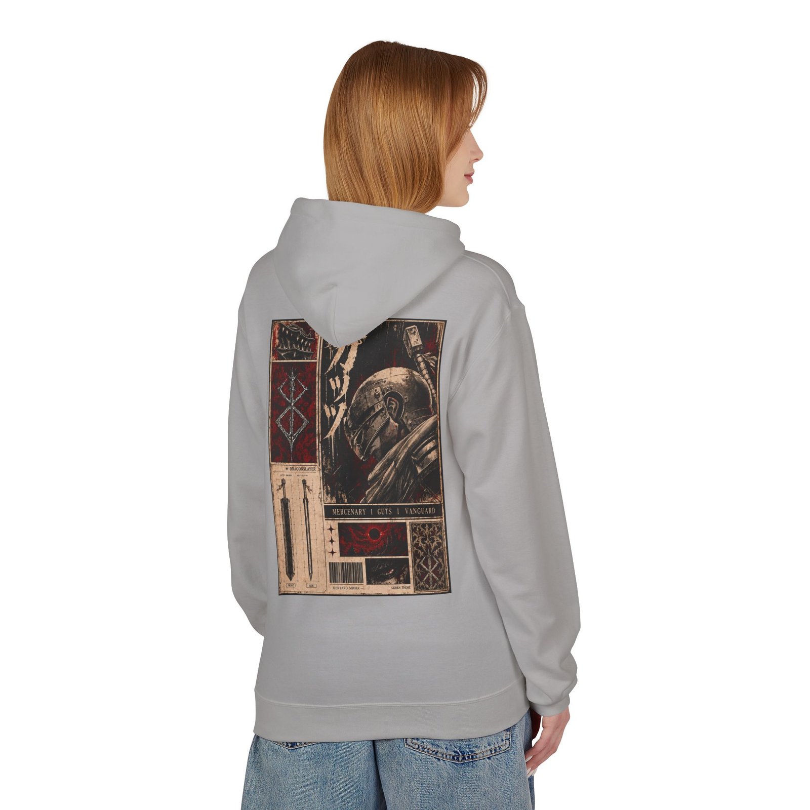 Hoodie – Berserk – Guts Mercenary - Image 9