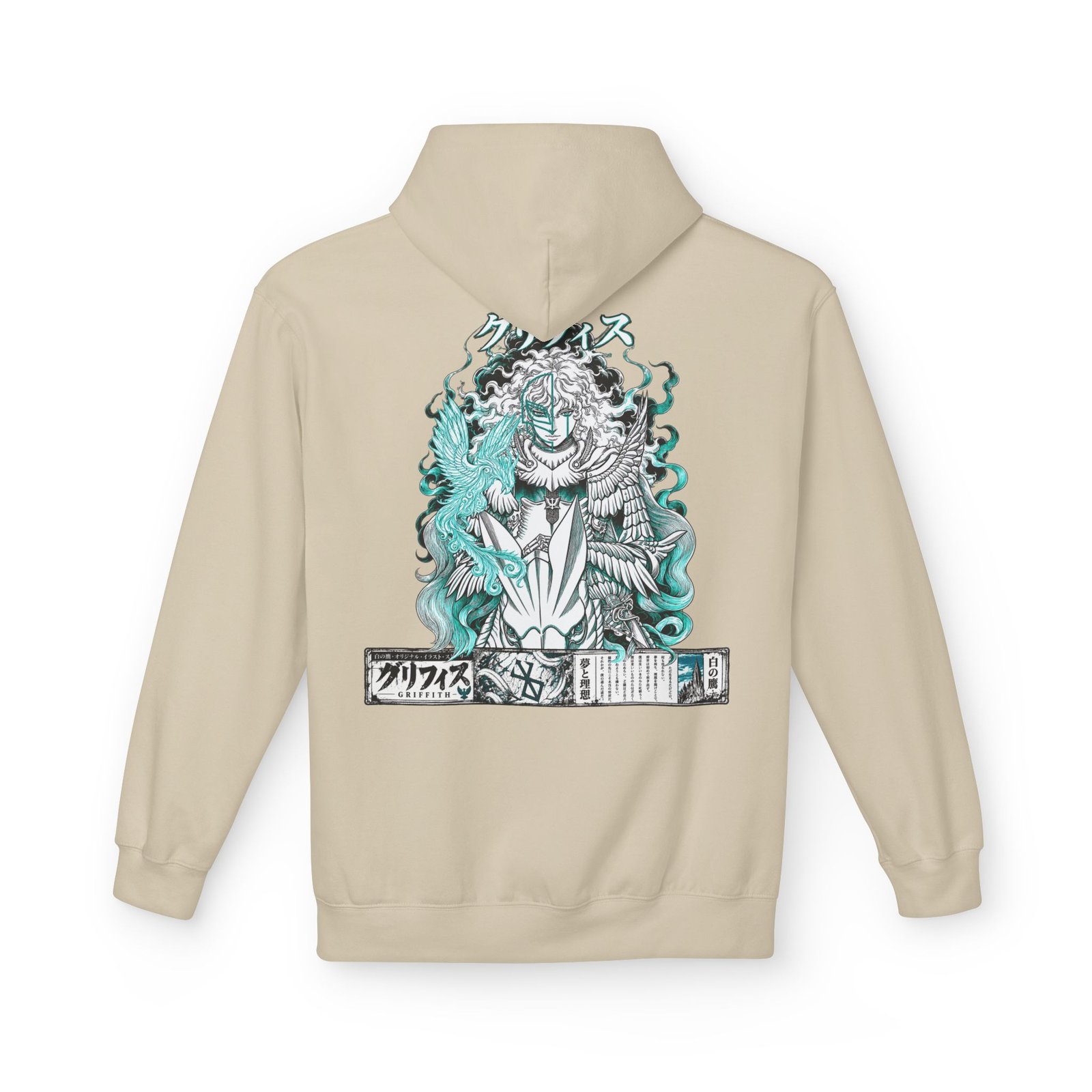 Hoodie – Berserk – Griffith White Hawk - Image 14
