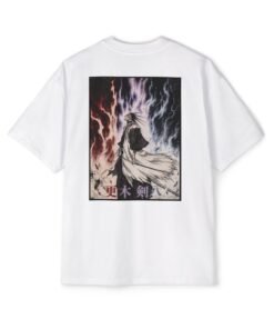 Oversized Tee [Back Print] – Bleach – Kenpachi - Image 5