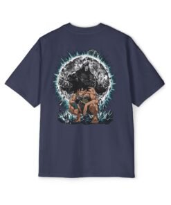 Alternative view of Oversized Tee [Back Print] – Dragon Ball Z – Bardock Oozaru