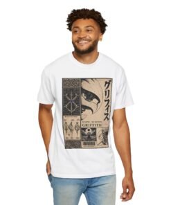 Regular Tee [Front Print] – Berserk – Griffith Falcon Knight - Image 9