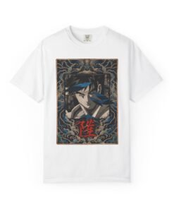 Regular Tee [Front Print] – Street Fighter – Ryu Azure Spirit - Image 7
